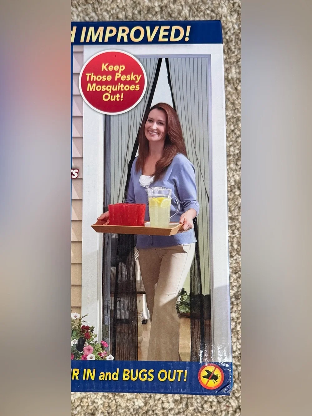 Magic Mesh Hands-Free Screen Door with Magnets, 83 in x 39 in, New in Box